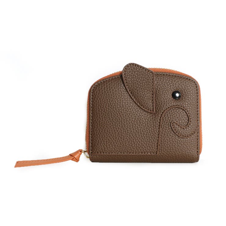 ブラウン/オレンジ | ミニ財布 レディース ゾウ型 | STYLE ON BAG