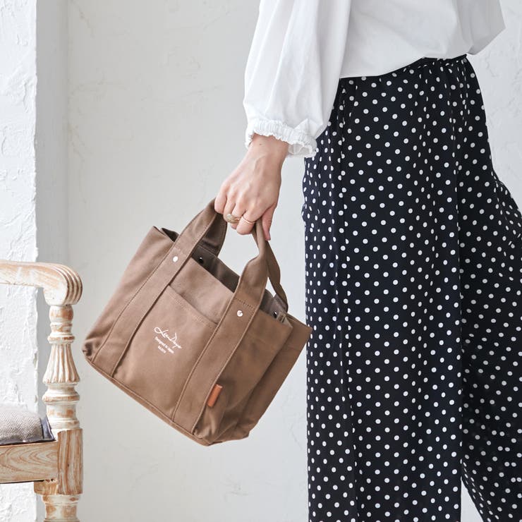 ライトブラウン | トートバッグ キャンバス 仕切り | STYLE ON BAG