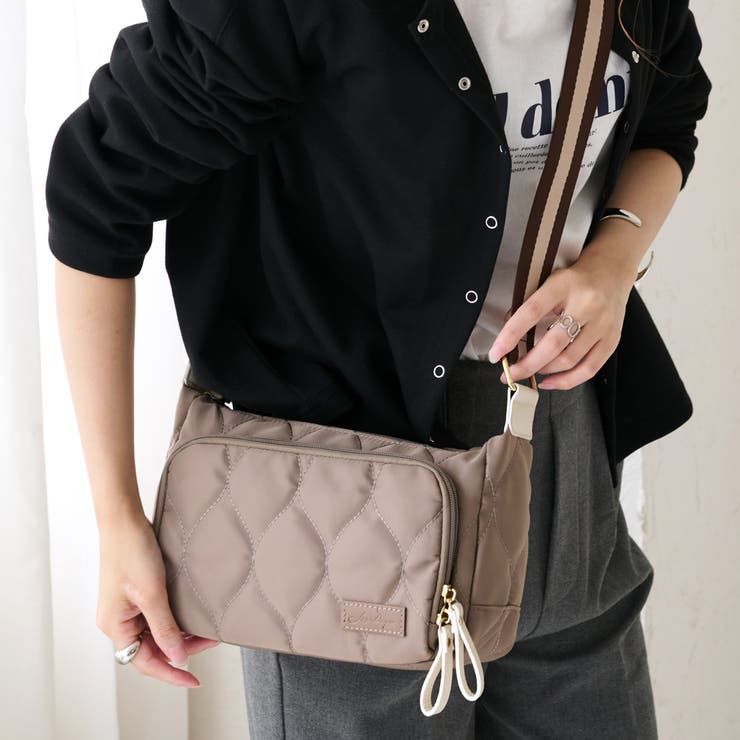 グレーベージュ/ベージュ | ショルダーバッグ レディース 斜めがけ | STYLE ON BAG