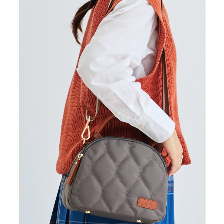 ダークグレー/キャメル | LIZDAYS ショルダーバッグ レディース | STYLE ON BAG