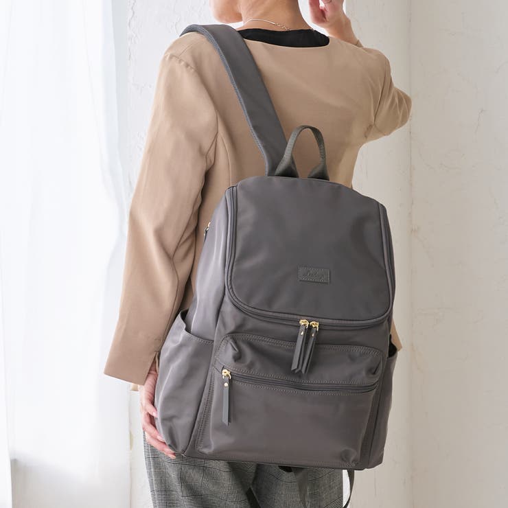 Mangetsu☆未使用◎russetリュックショルダーグレー系 Mangetsu様専用☆未使用◎russetリュックショルダーグレー系