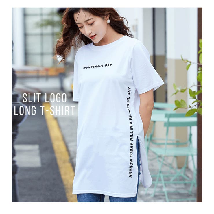 Tシャツ ロゴ ロングtシャツ 品番 Styb Style On Bag スタイルオンバッグ のレディース ファッション通販 Shoplist ショップリスト