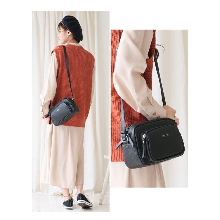 ショルダーバッグ レディース フェイクレザー[品番：STYB0006880