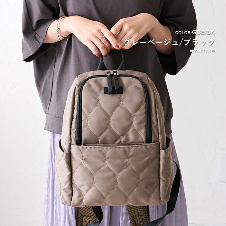 【年間ランキング6年連続受賞】 美品】russet 12ファンクショナルリュックサック グレーピンク バッグ