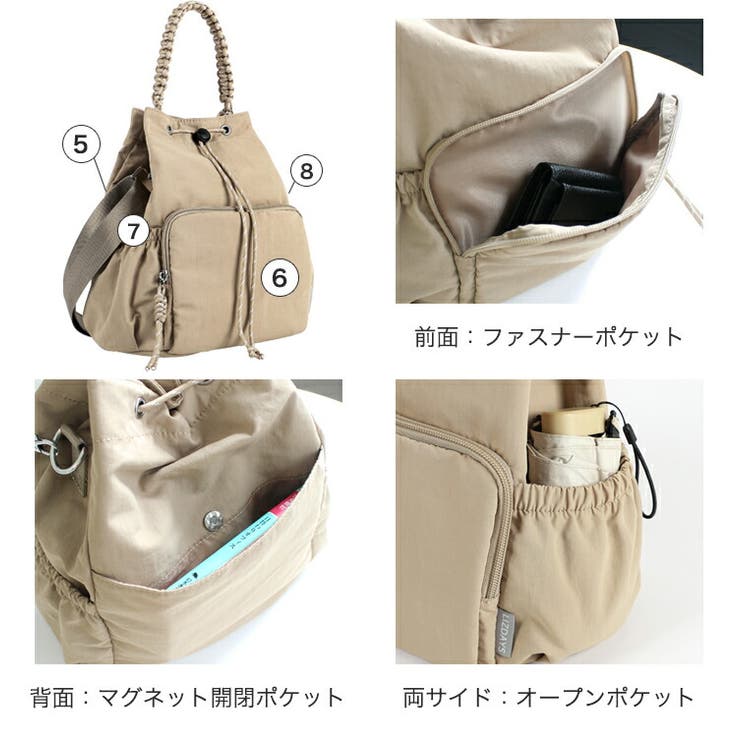 LIZDAYS 巾着バッグ ショルダーバッグ | STYLE ON BAG | 詳細画像14 