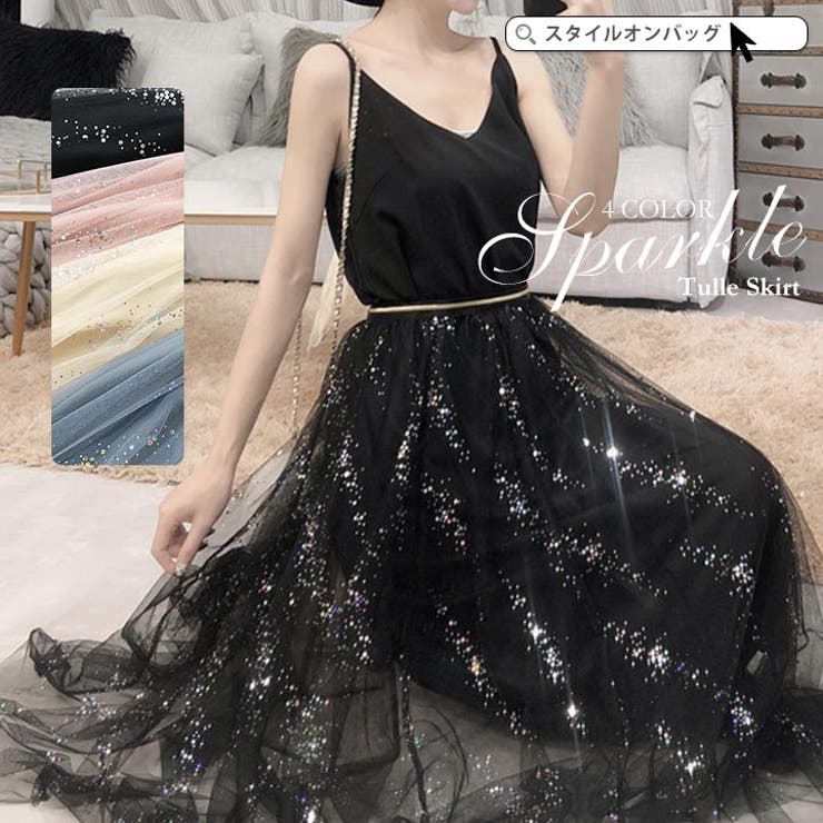 シフォン スカート キラキラ 品番 Styb Style On Bag スタイルオンバッグ のレディースファッション通販 Shoplist ショップリスト