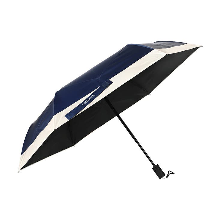 ネイビー/ベージュ | 日傘 折りたたみ 形状記憶 | STYLE ON BAG