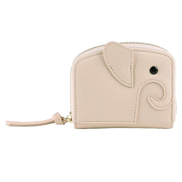 ベージュ | ミニ財布 レディース ゾウ型 | STYLE ON BAG