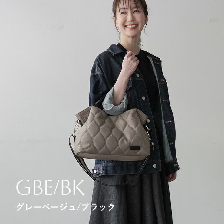 グレーベージュ/ブラック | トートバッグ レディース ナイロン | STYLE ON BAG