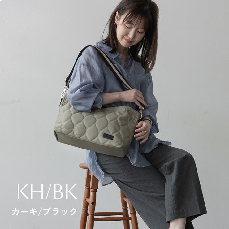 カーキ/ブラック | トートバッグ レディース ナイロン | STYLE ON BAG