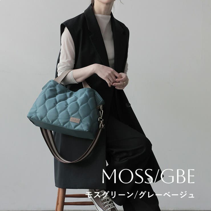 モスグリーン/グレーベージュ | トートバッグ レディース ナイロン | STYLE ON BAG