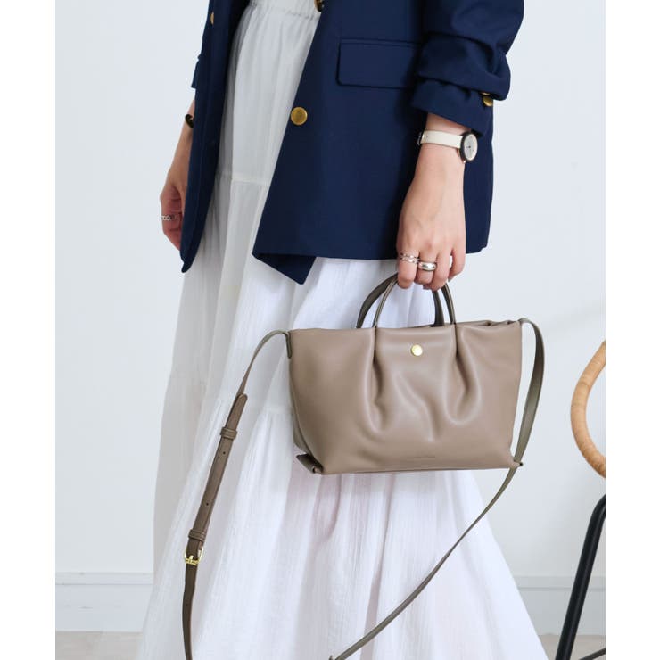 【合皮】グレーベージュ | Legato Largo ショルダーバッグ | STYLE ON BAG