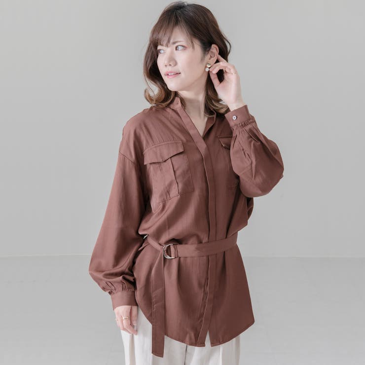 とろみシャツ オーバーシャツ シャツ 品番 Styb Style On Bag スタイルオンバッグ のレディース ファッション通販 Shoplist ショップリスト