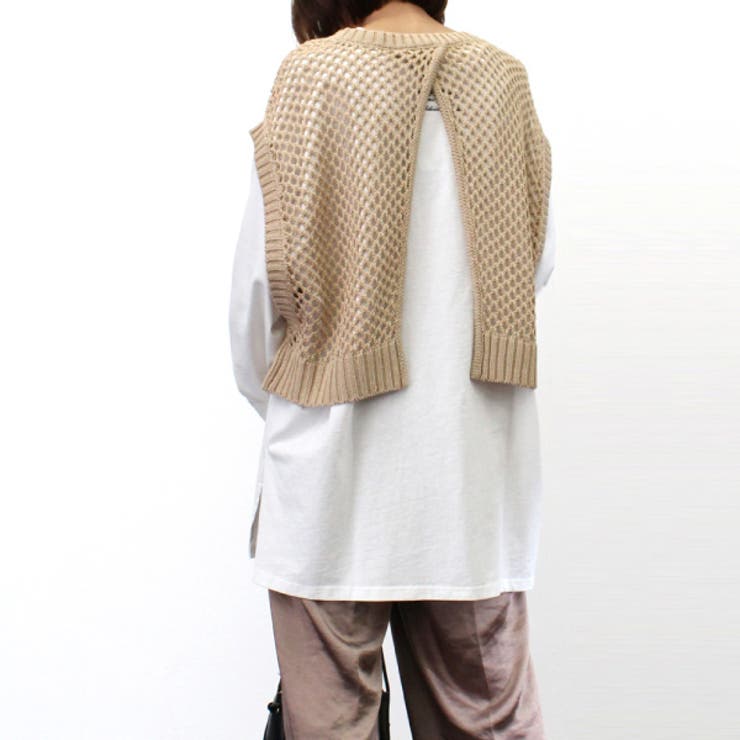 ニットベスト ショートトップス ノースリーブニット | STYLEBLOCK | 詳細画像5 