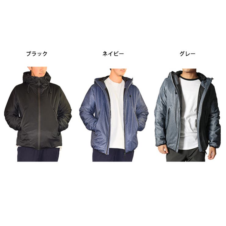 防風マイクロストレッチタフタ中綿パーカーのカラーバリエーション