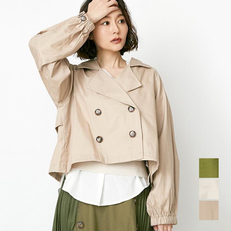 トレンチコート ショートトレンチ ショートコート 品番 Xv Styleblock スタイルブロック のレディース ファッション通販 Shoplist ショップリスト