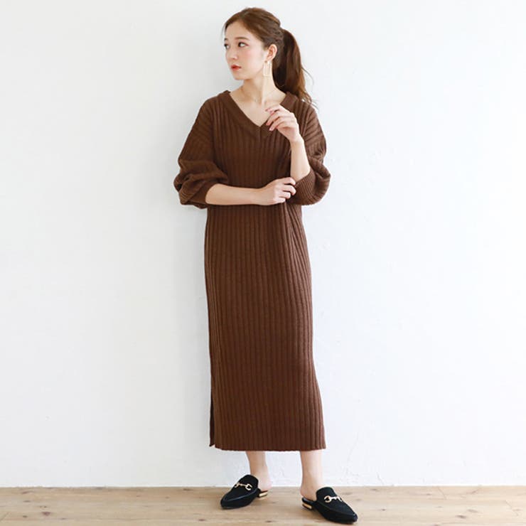 ワンピース ニットワンピース ロング丈 品番 Xv Styleblock スタイルブロック のレディースファッション通販 Shoplist ショップリスト