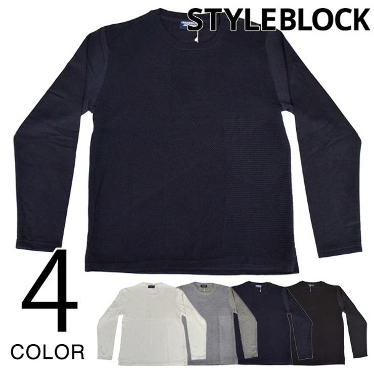 カットソー Ｔシャツ クルーネック | Style Block MEN | 詳細画像1 