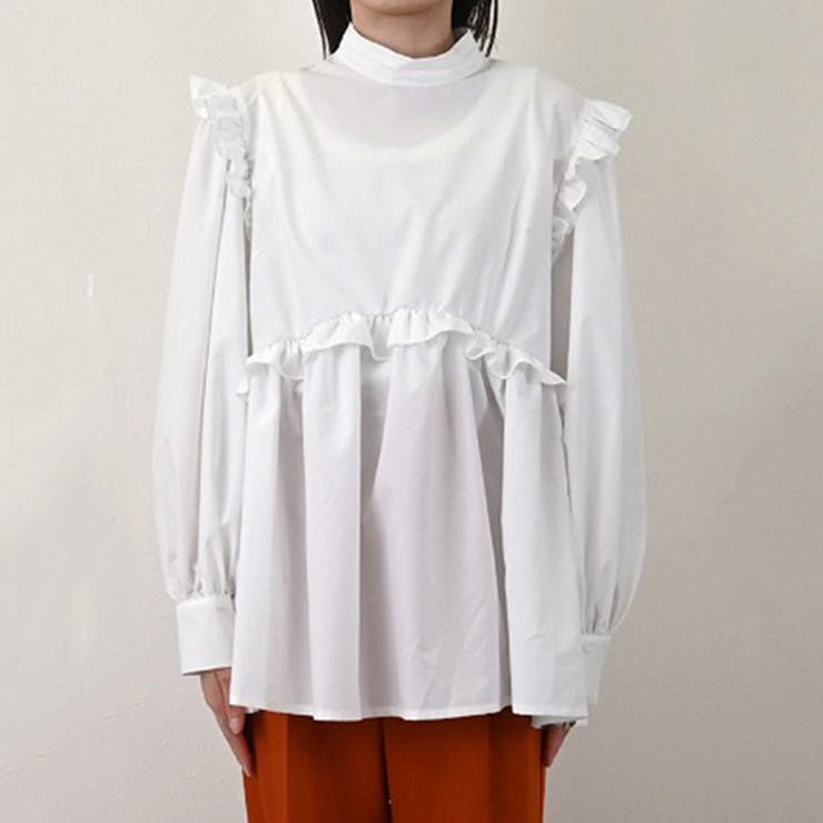 ZOZO限定商品】ボリュームフリルスリーブブラウス【メール便