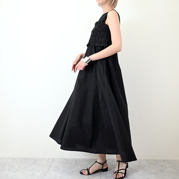 【最終値下】Chrisanne clover ロングワンピースXSブラック ワンピース ロングワンピース マキシ丈[品番：XV000021972