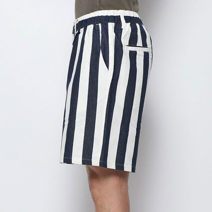 入荷now 買えない パンツ ハーフパンツ ストライプ柄[品番：XV000013988]｜Style パンツ