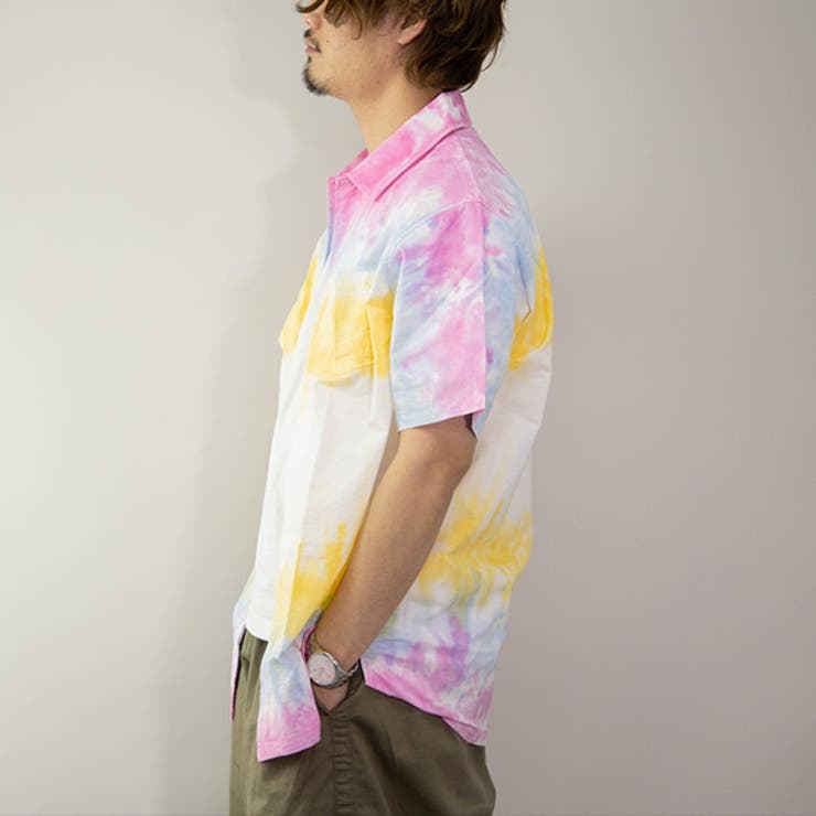 【美品】OAMC Men'sタイダイ半袖シャツ シャツ 半袖 タイダイ柄[品番：XV000016863]｜Style Block MEN