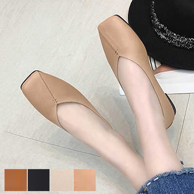 パンプス フラットパンプス スクエアトゥ | STYLEBLOCK | 詳細画像1 