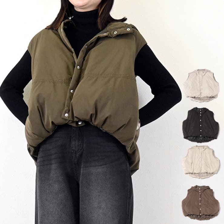 中綿ベスト ベスト フーディ | STYLEBLOCK | 詳細画像1 