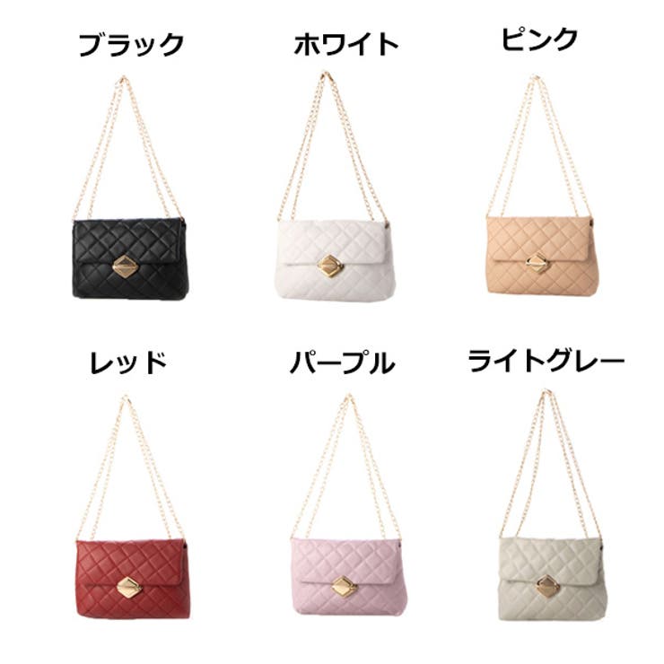 キルティングクラッチバッグのカラーバリエーション