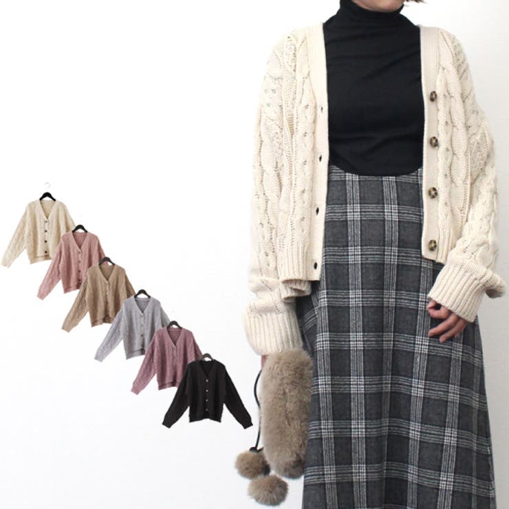 ニットカーディガン 厚手 ショート丈 品番 Xv Styleblock スタイルブロック のレディースファッション通販 Shoplist ショップリスト