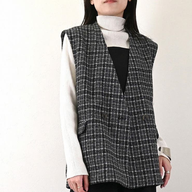 ジレ ベスト 前開き[品番：XV000021206]｜STYLEBLOCK（スタイル