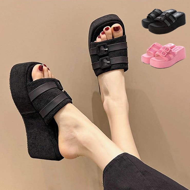 ウェッジソールサンダル サンダル ベルト | STYLEBLOCK | 詳細画像1 