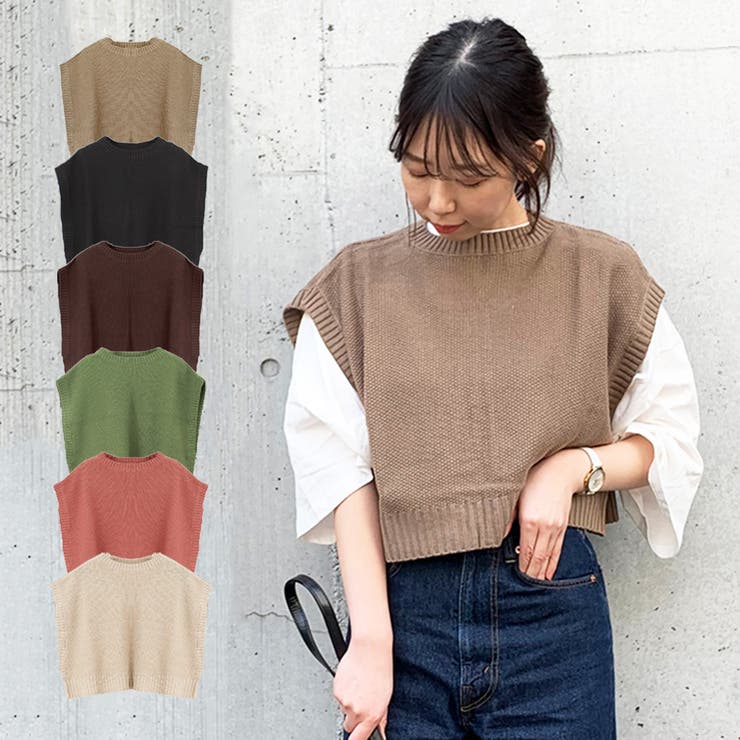 ニット セーター ノースリーブ | STYLEBLOCK | 詳細画像1 