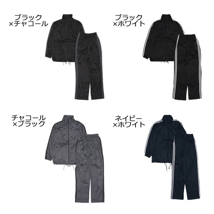 トリコット2ラインフルZIP上下セットのカラーバリエーション