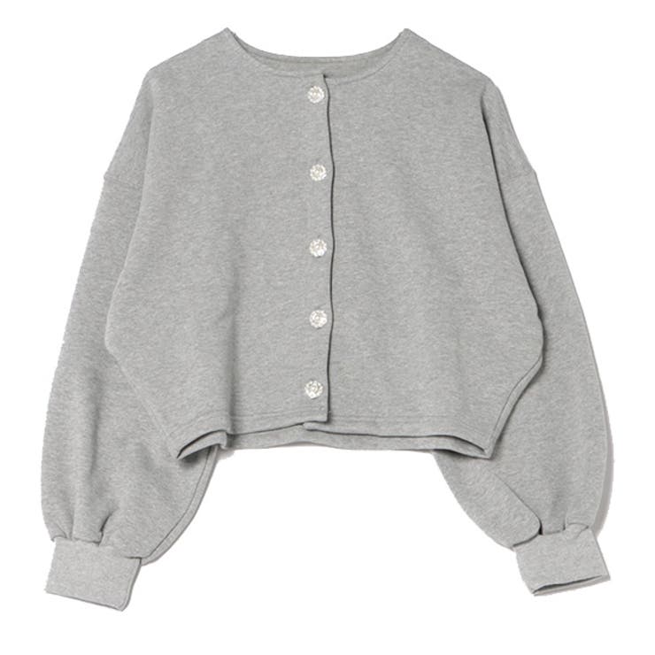 カーディガン 裏毛ビジュー釦スウェットカーディガン レディース 楽天市場】【Rakuten Fashion THE SALE】カーディガン