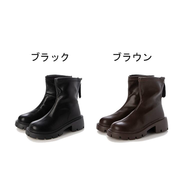 ショートブーツ ブーツ 太ヒール | STYLEBLOCK | 詳細画像2 