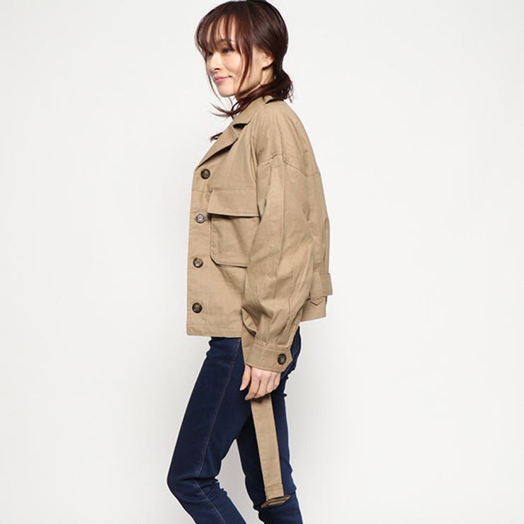 ジャケット ブルゾン サファリジャケット [品番：XV000013370]｜STYLEBLOCK（スタイルブロック）のレディースファッション通販｜SHOPLIST（ショップリスト）