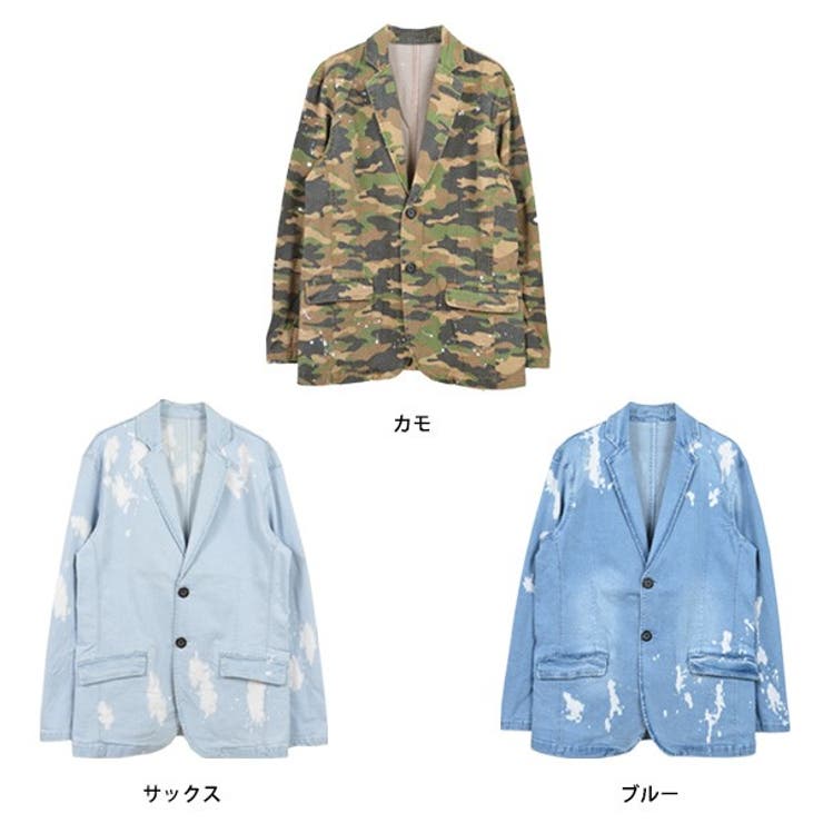 ストレッチデニムスプラッシュジャケットのカラーバリエーション