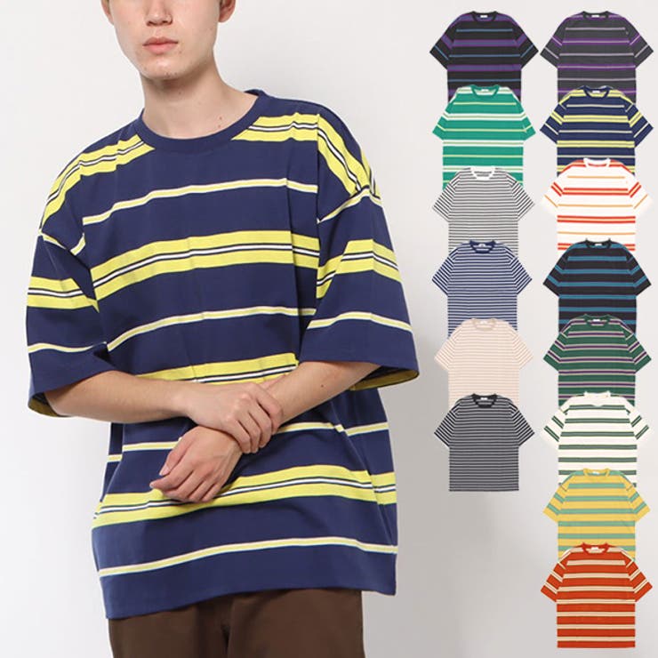 Tシャツ カットソー ボーダー[品番：XV000018449]｜Style Block