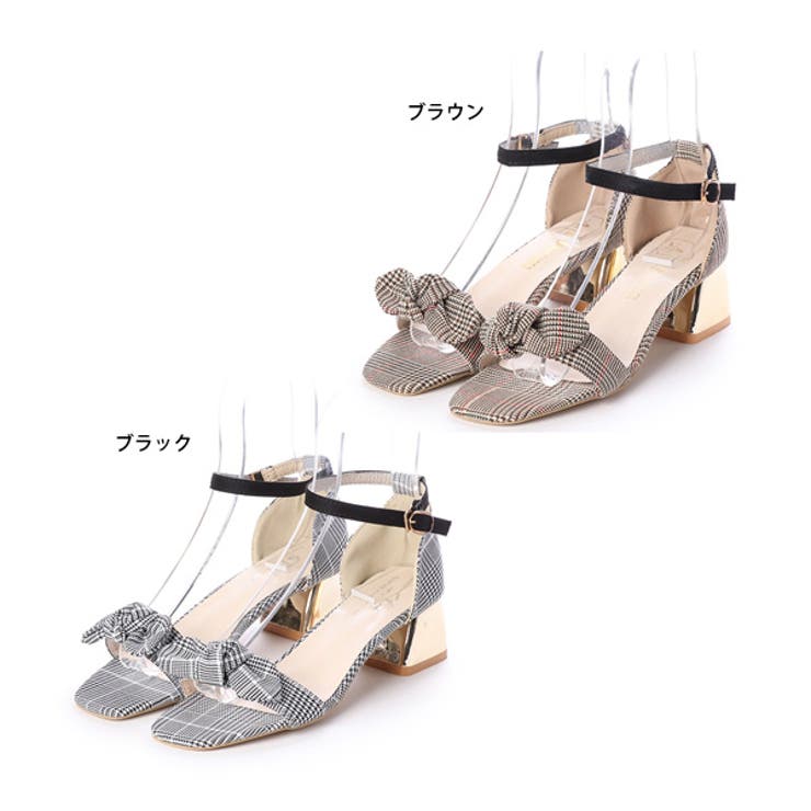 サンダル ヒールサンダル チャンキーヒール