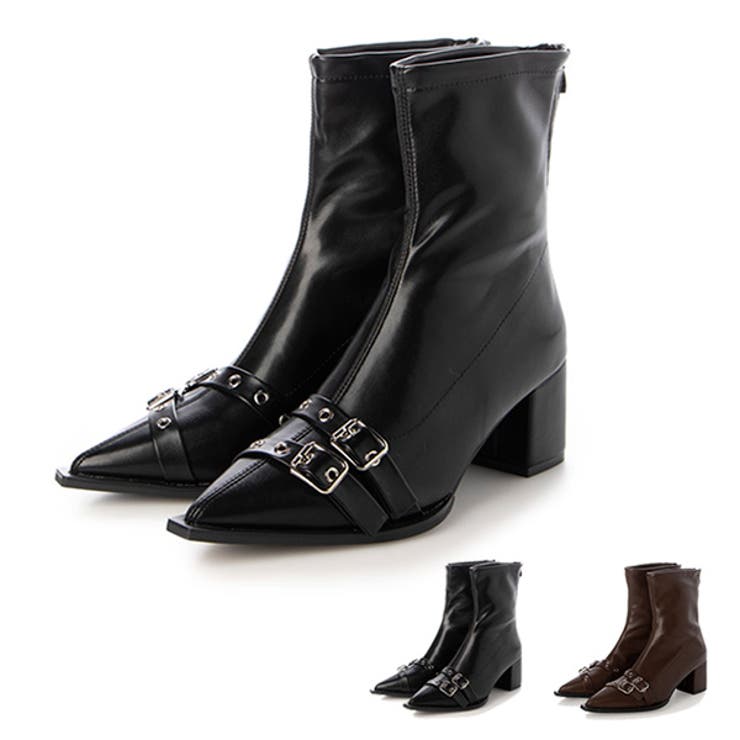 ブーツ ショートブーツ ポインテッドトゥ [品番：XV000021430]｜STYLEBLOCK（スタイルブロック）のレディースファッション通販｜SHOPLIST（ショップリスト）