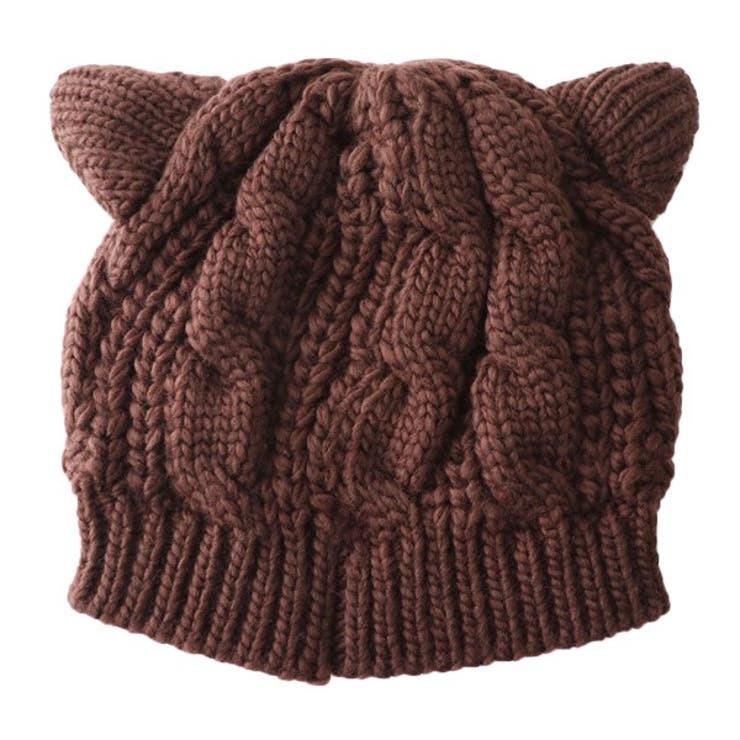 ニット帽 ニットキャップ 猫耳[品番：XV000013364]｜STYLEBLOCK
