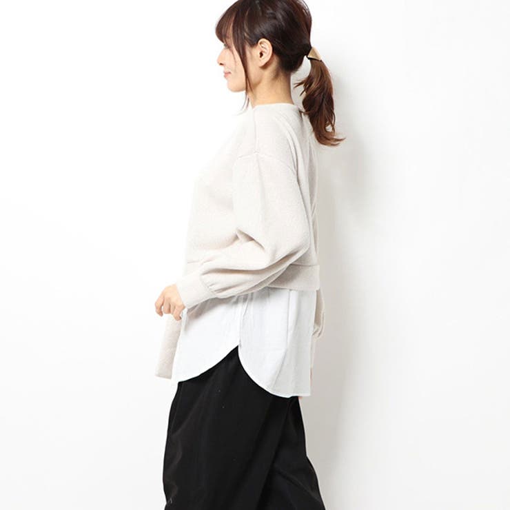 カットソー シャツ切替 起毛 | STYLEBLOCK | 詳細画像3 