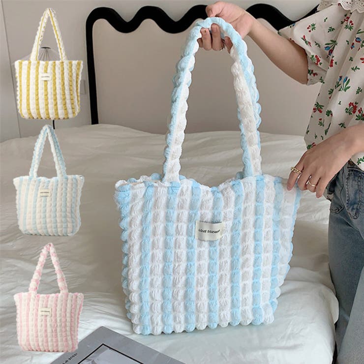 トートバッグ エコバッグ ストライプ柄 | STYLEBLOCK | 詳細画像1 