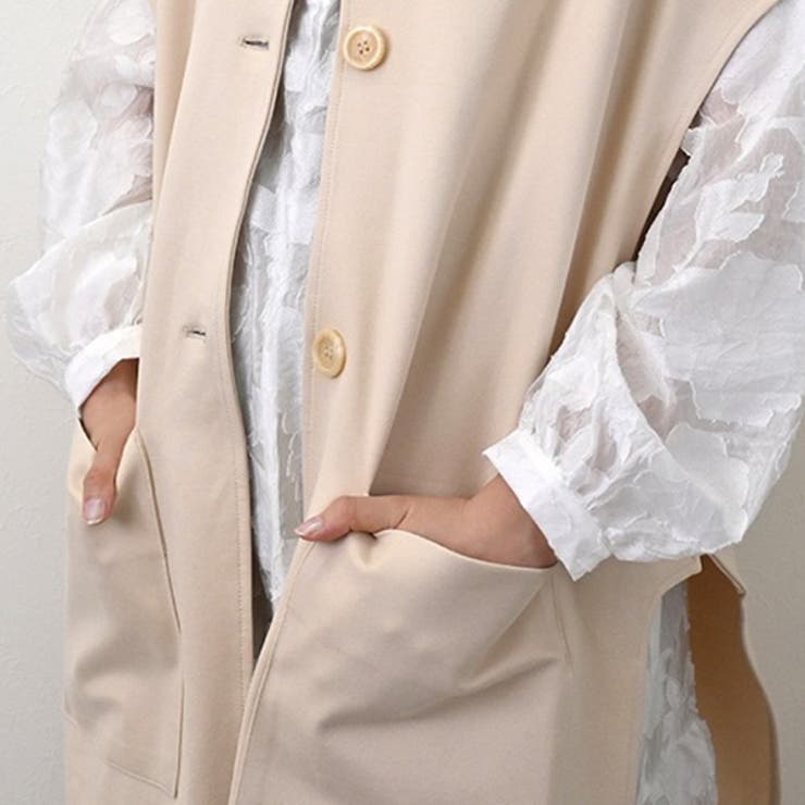 ジレ ベスト ロング | STYLEBLOCK | 詳細画像6 