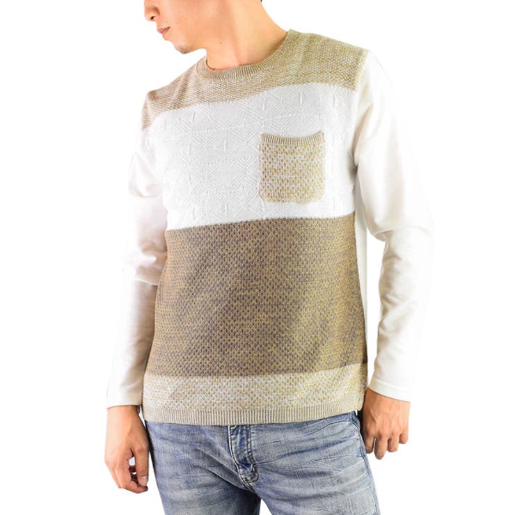 ベージュ | Tシャツ カットソー ロンT | Style Block MEN