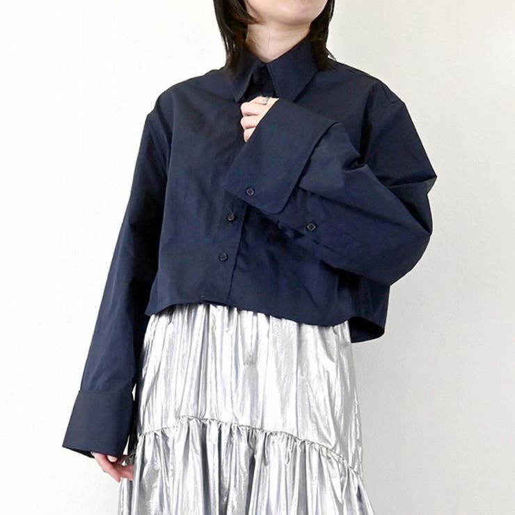 TNタフタクロップドシャツのフロント