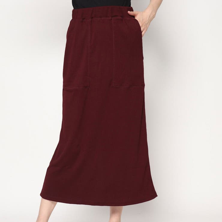 ボルドー | スカート リブスカート ロングスカート | STYLEBLOCK