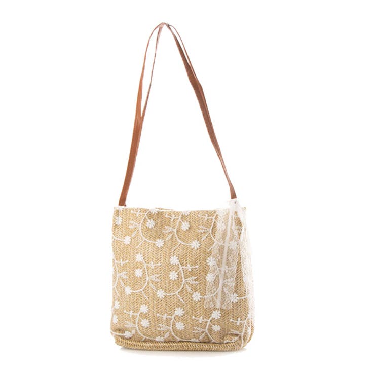 ショルダーバッグ スクエア型 ストロー素材 | STYLEBLOCK | 詳細画像4 