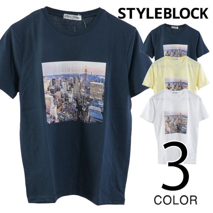 Tシャツ カットソー クルーネック | Style Block MEN | 詳細画像1 